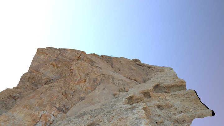 Normal Fault Mirror in Carbonates, Dead Sea 3D Model