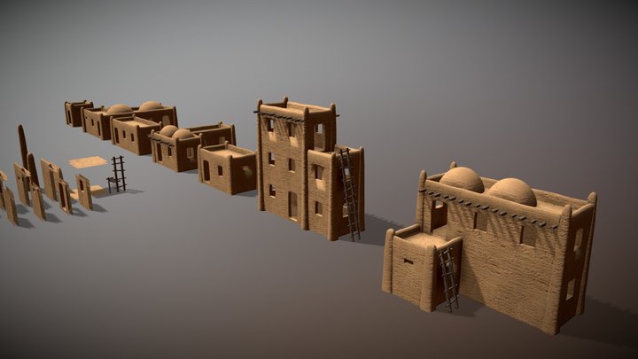 Clay House 3D Model