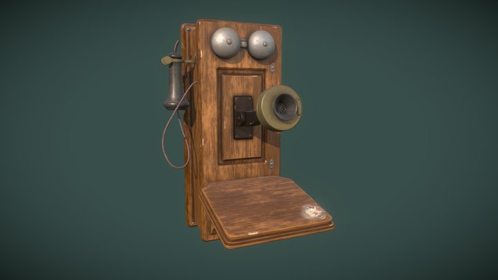 Western Electric wall phone 3D Model