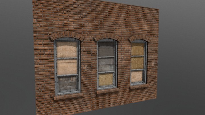 Street Window 01 3D Model