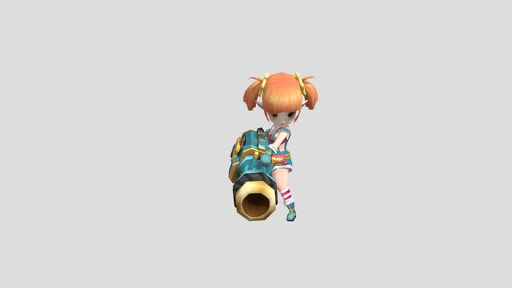 Casual RPG Character - 25 Rudiel 3D Model