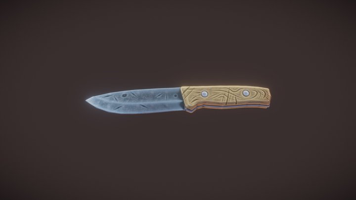 Camping Knife 3D Model