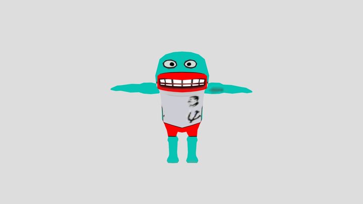 Don whale neighbor from sponge neighbor 3D Model