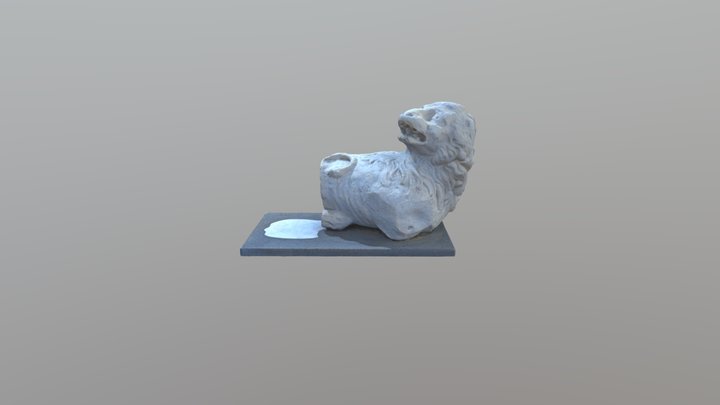 Leone destro dello Sbarcadero di Messina 3D Model