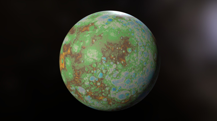 Mapa Topografico De Mercurio