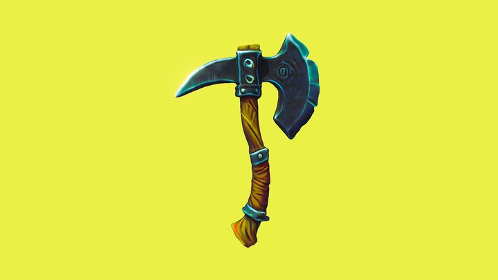 Fantasy axe 3D Model