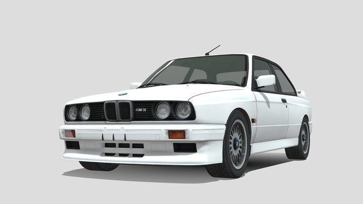 BMW M3 E30 Sport Evolution 3D Model