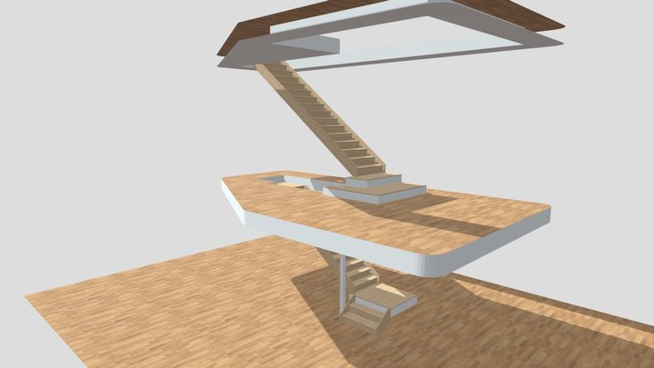 Hillview Stairs 3D Model