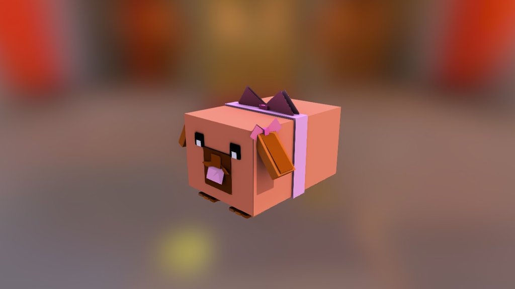 Cute++ Cubic Dog - 3D model by Vinata [d0f7574] - Sketchfab