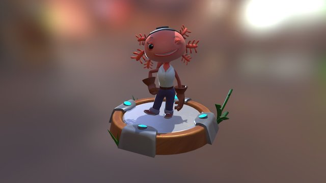 Boomiz - Axolotl 3D Model