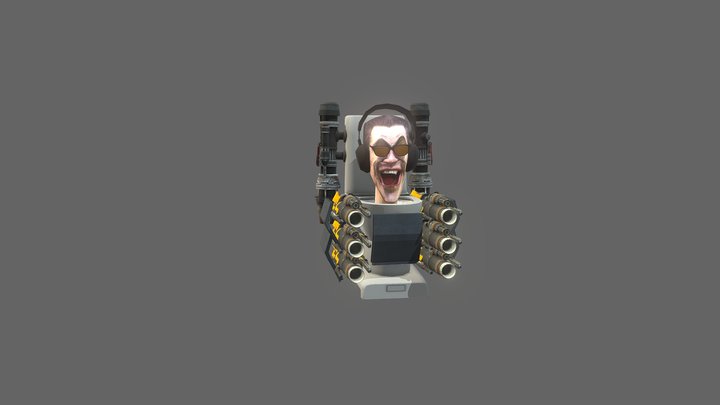 Gman toilet 3.0 free 3D Model