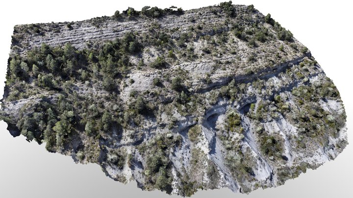 Roda Formation delta lobe 3D Model