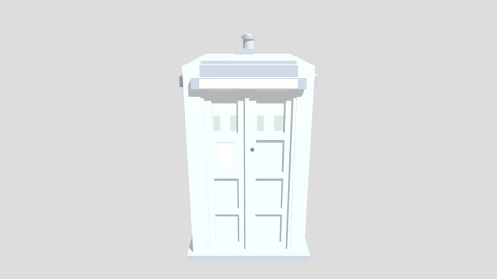 Fourth Doctor Tardis exterior 3D Model