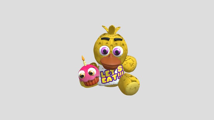 Chica Plushie 3D Model