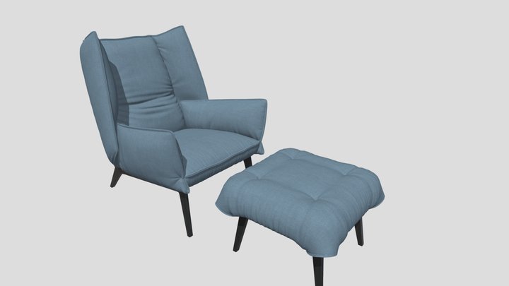 Armchair Remi Bouhaniche 3D Model