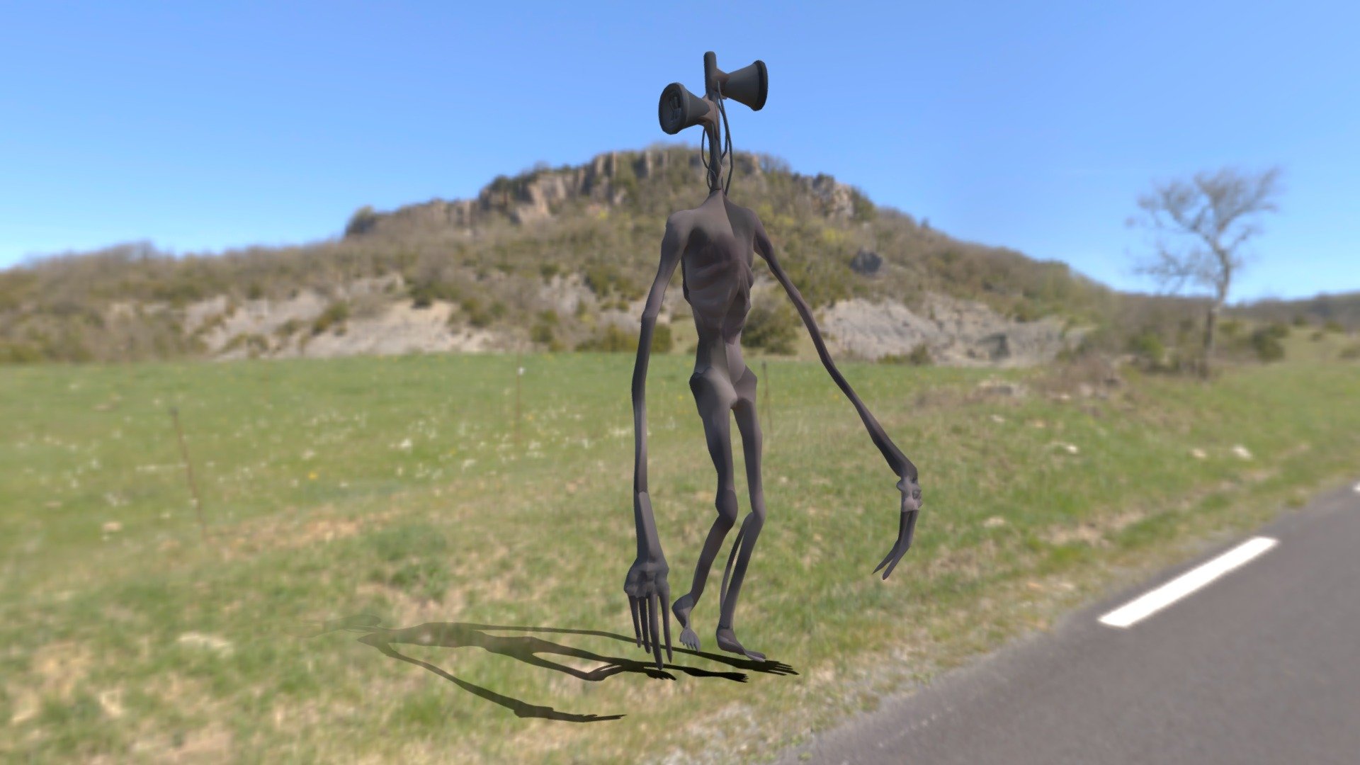 Siren Head Walk 2 - Download Free 3D model by Edward Johnson 3