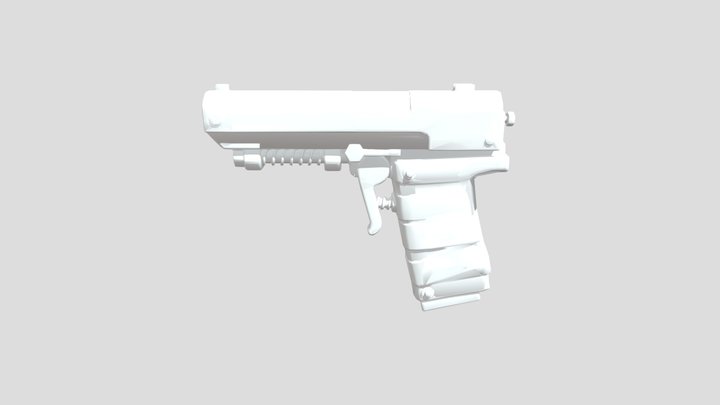 Semi Auto Pistol 3D Model