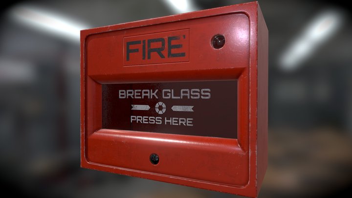 Fire Alarm Button 3D Model