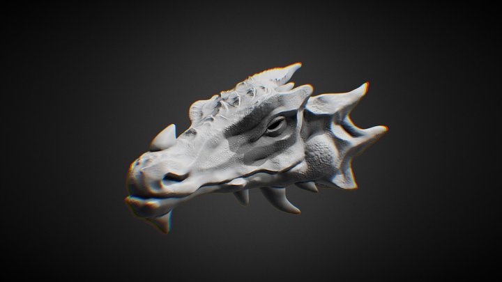 Dragon head sculpt 3D Model