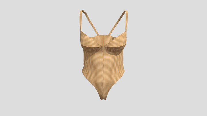 Swim Suit Low Poly 3D Model