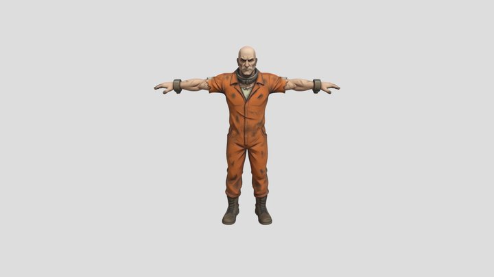 Prisoner T-Pose 3D Model