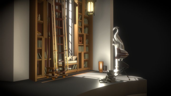 Fireplaсe Room | Draft 3D Model