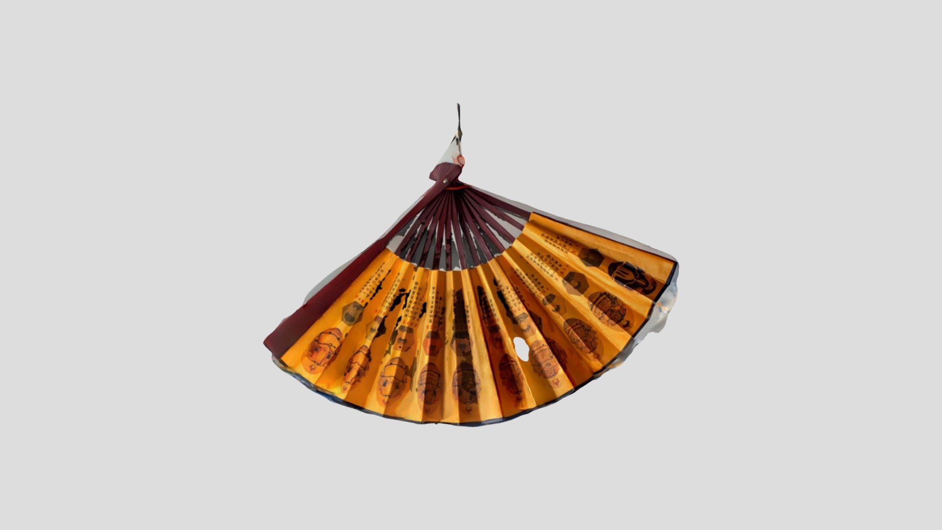 Rare Fan from The Forbidden Temple in China - Download Free 3D model by ...