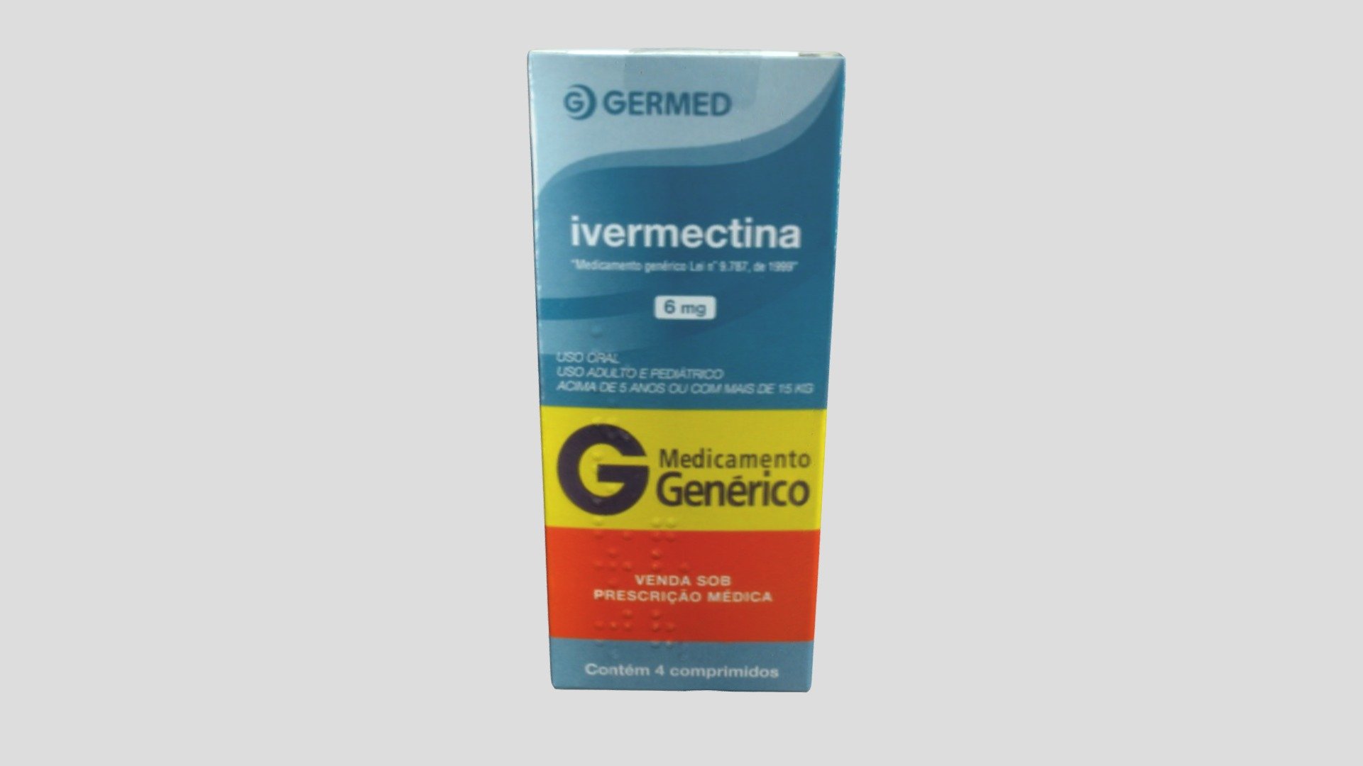 GERMED - (H) Ivermectina 4 cp - 3D model by 42LabsCS [d10340b] - Sketchfab