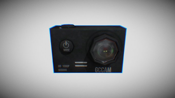 Low-poly Action Camera 3D Model