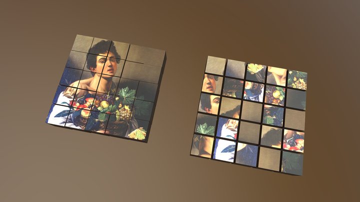 Puzzle caravaggio 3D Model