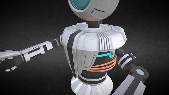 Mini Robot 3D Model