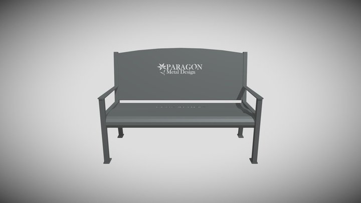 Customizable and Comfortable Bench 3D Model