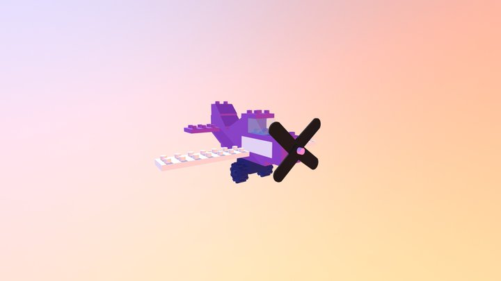 legovliegtuig3D 3D Model