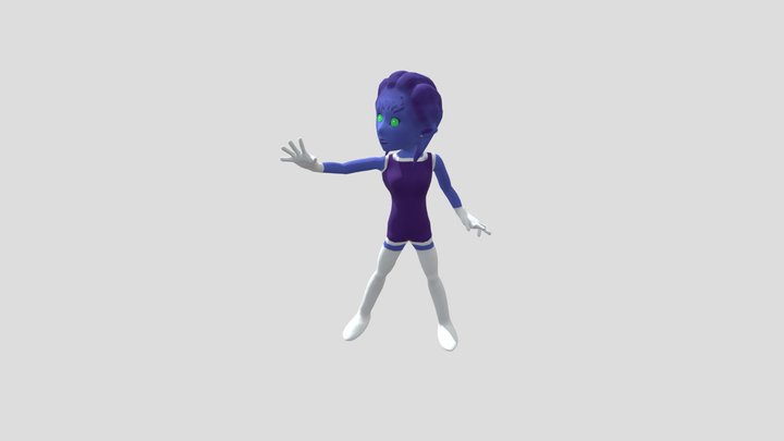 Complete Posed Character 3D Model