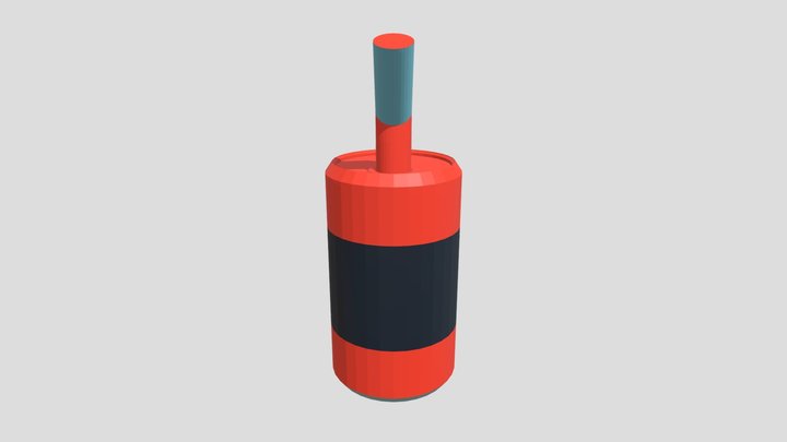 Can Low Poly 3D Model