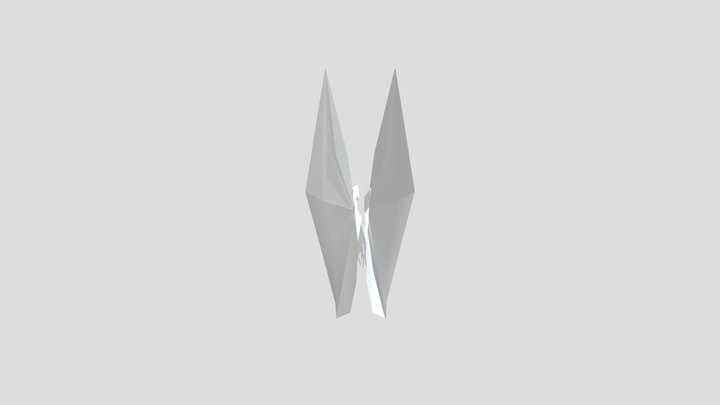 Free-origami-twitter-bird 3D Model