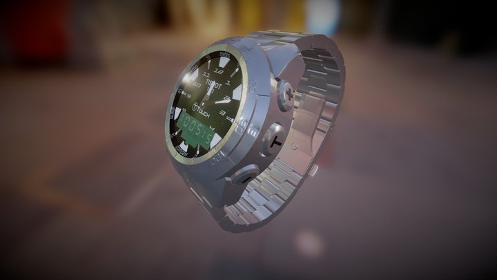 Tissot T Touch Expert Swiss watch 3D Model