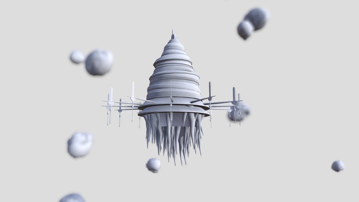 Castle Aincrad 3D Model