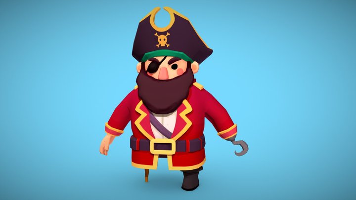 Captain Pirate 3D Project 3D Model