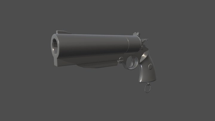Hellboy's Gun 3D Model
