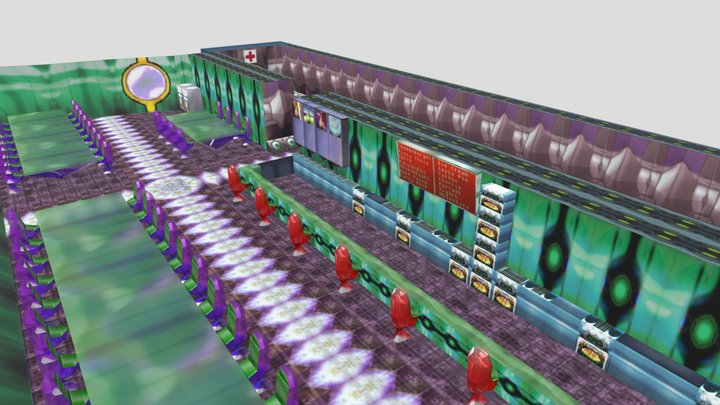 Archangel Citadel Cafeteria 3D Model