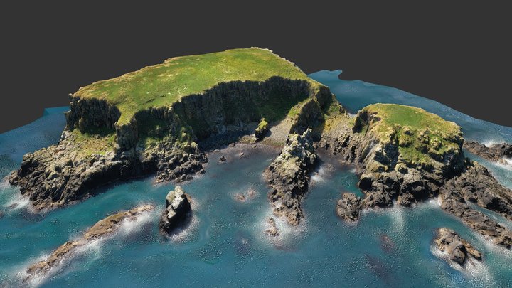 Sheep Island, Co. Antrim 3D Model