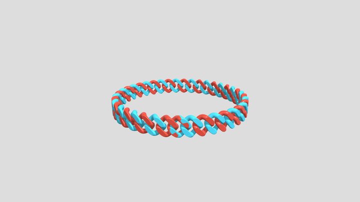 Intricate Hand Chain 3D Model 3D Model