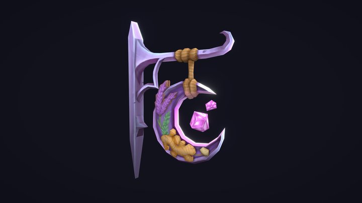 Hearthsign - Night Elf Herbalist 3D Model