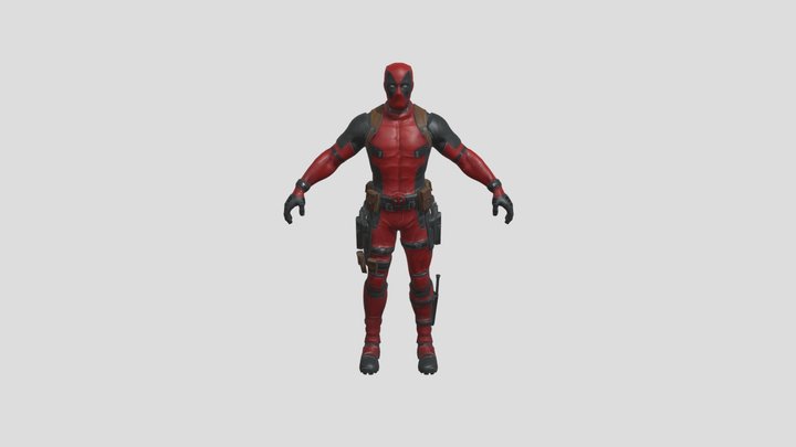 Deadpool Fortnite Skin 3D Model