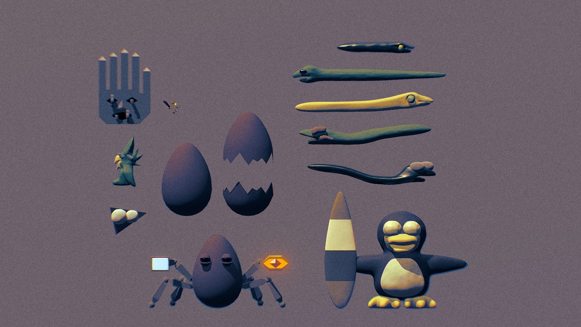 Mr Eggshells & Flip The Penguin