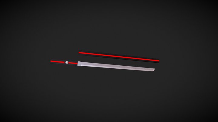 Sword Sasuke 3D Model