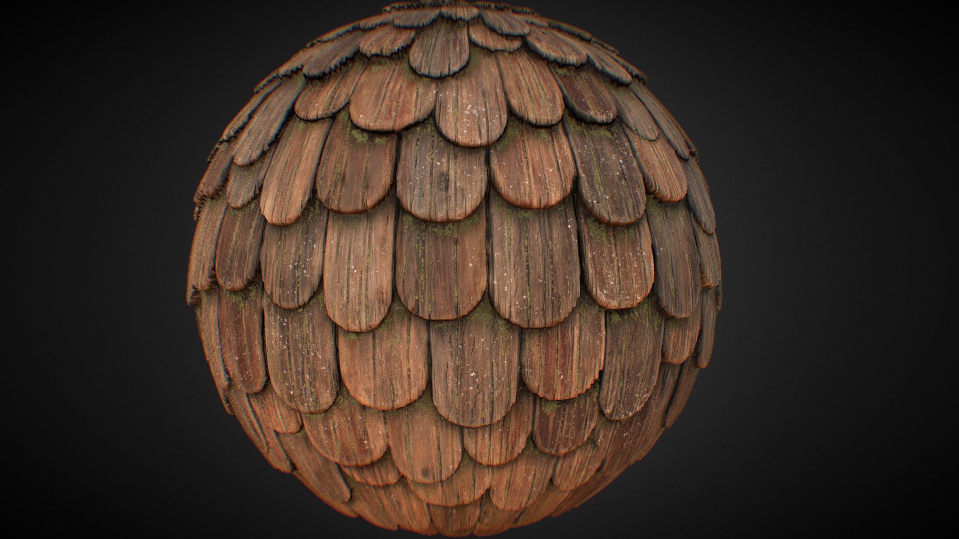 Rounded Wood Shingles