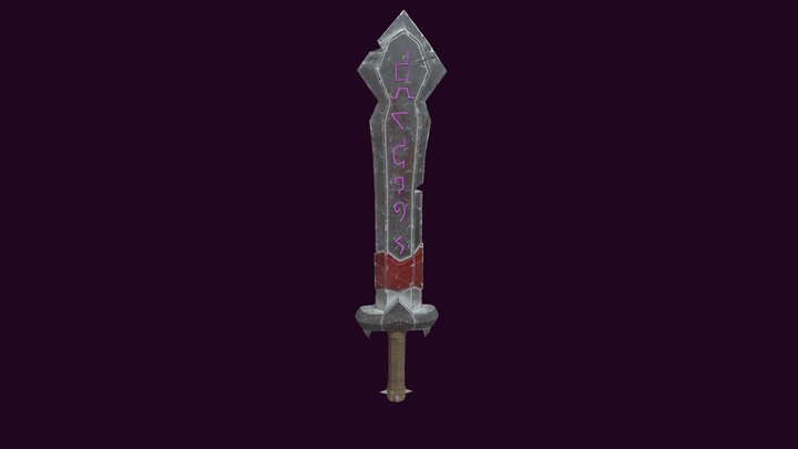 Stylized Sword 3D Model