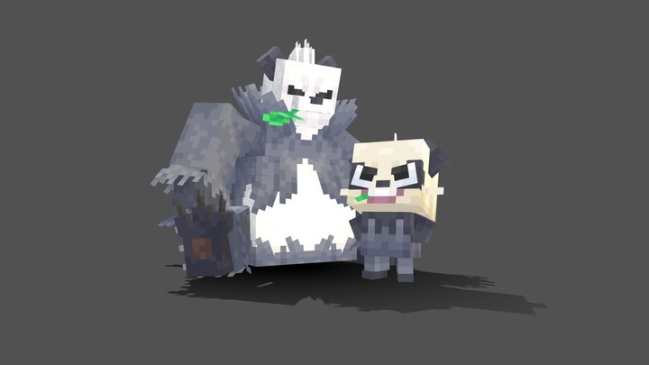 Pancham Line - Cobblemon 3D Model
